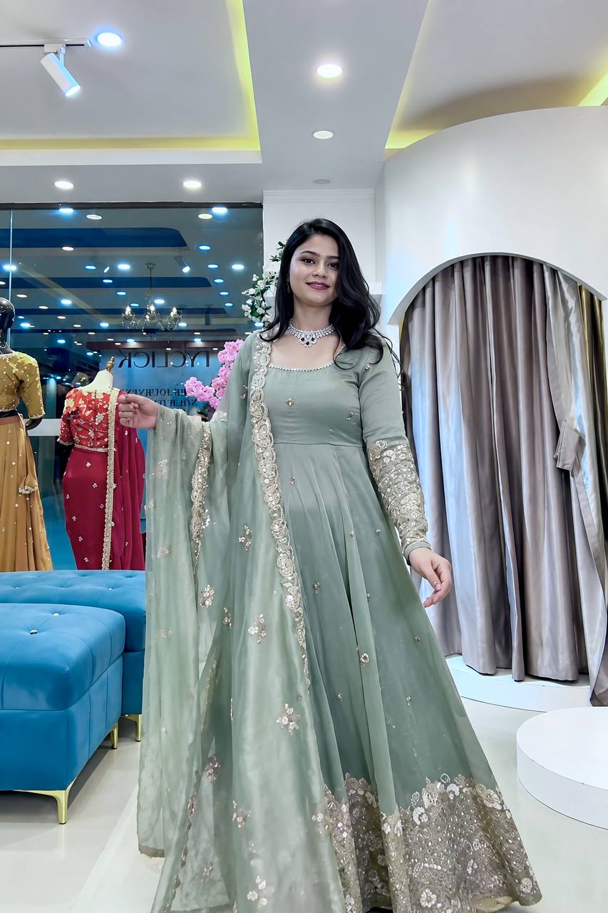 Radiant Elegance The Luxe Green Ensemble