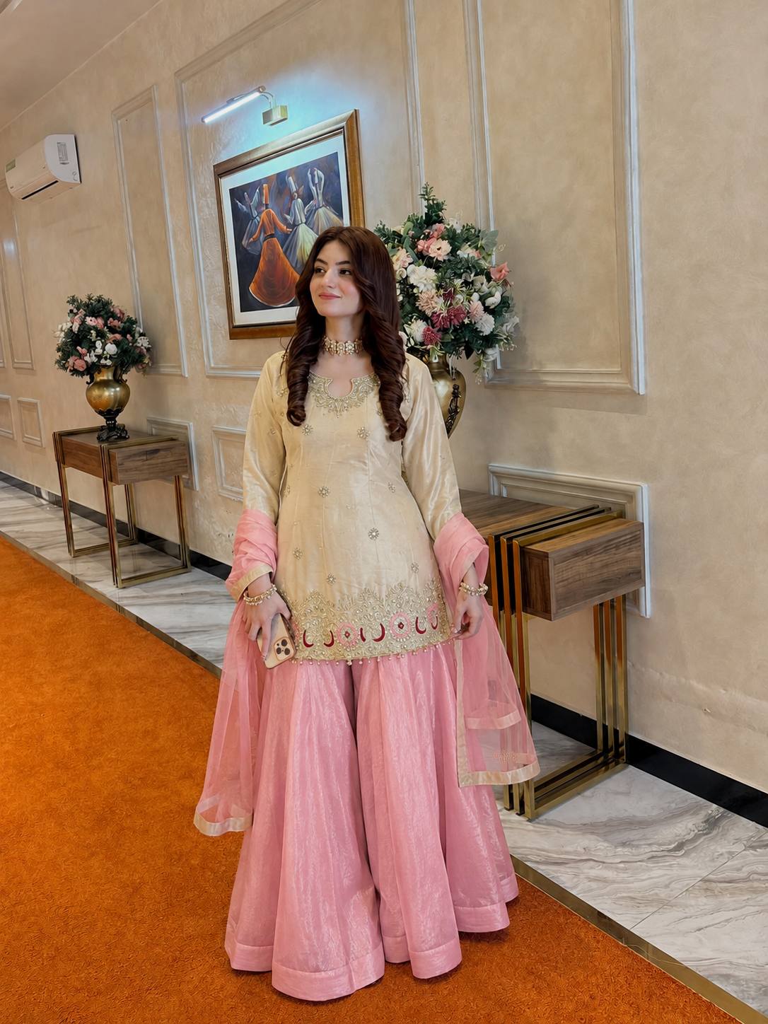 Timeless Pink Embroidered Suit and Dupatta