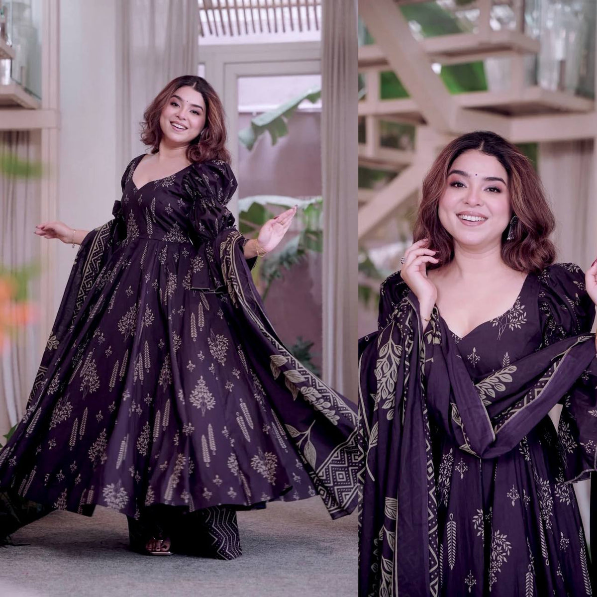Graceful Beauty Captured in Purple
