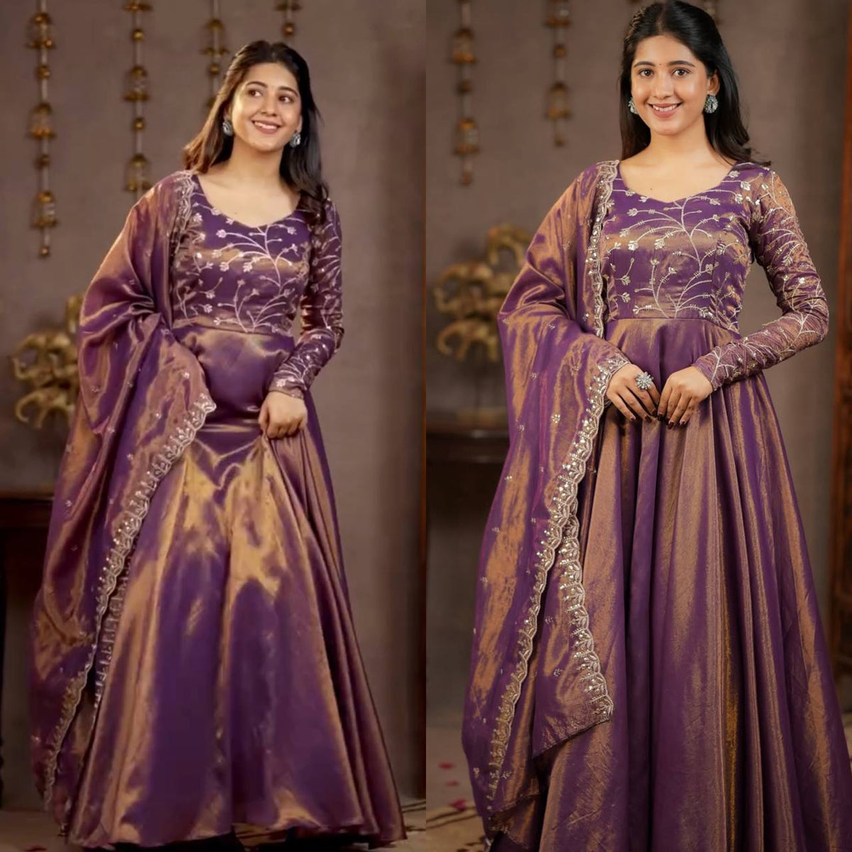 Luxurious Silk Anarkali for Festive Celebrations