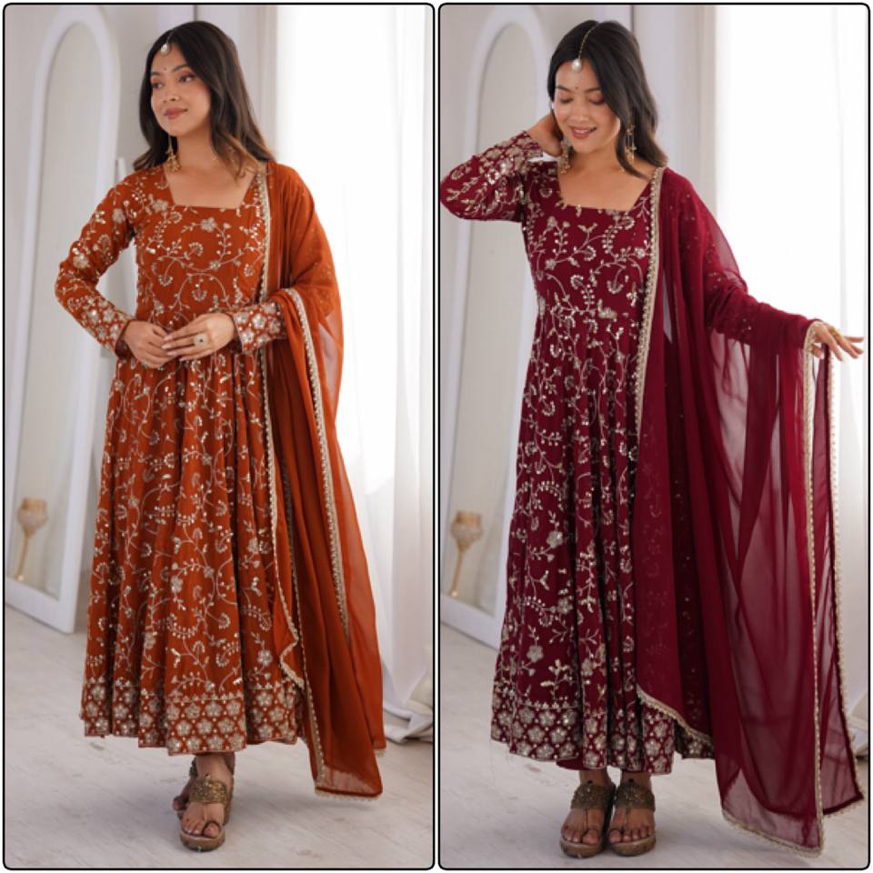 Vibrant Charm Women's Anarkali Ensemble