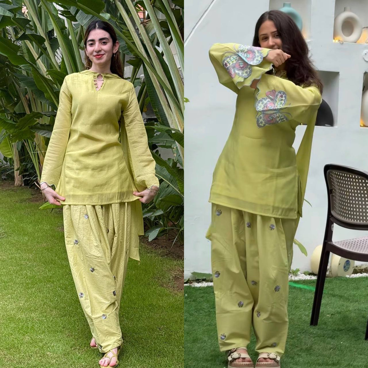 Effortless Elegance Amidst Lush Greenery