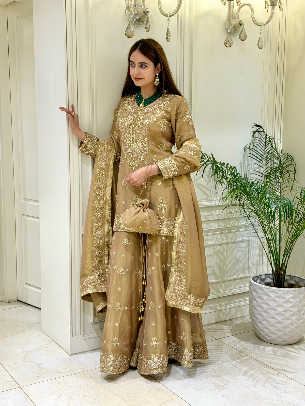 Radiant Elegance The Golden Suit Experience