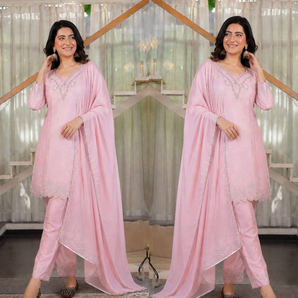 Stairs of Style Pink Salwar Delight