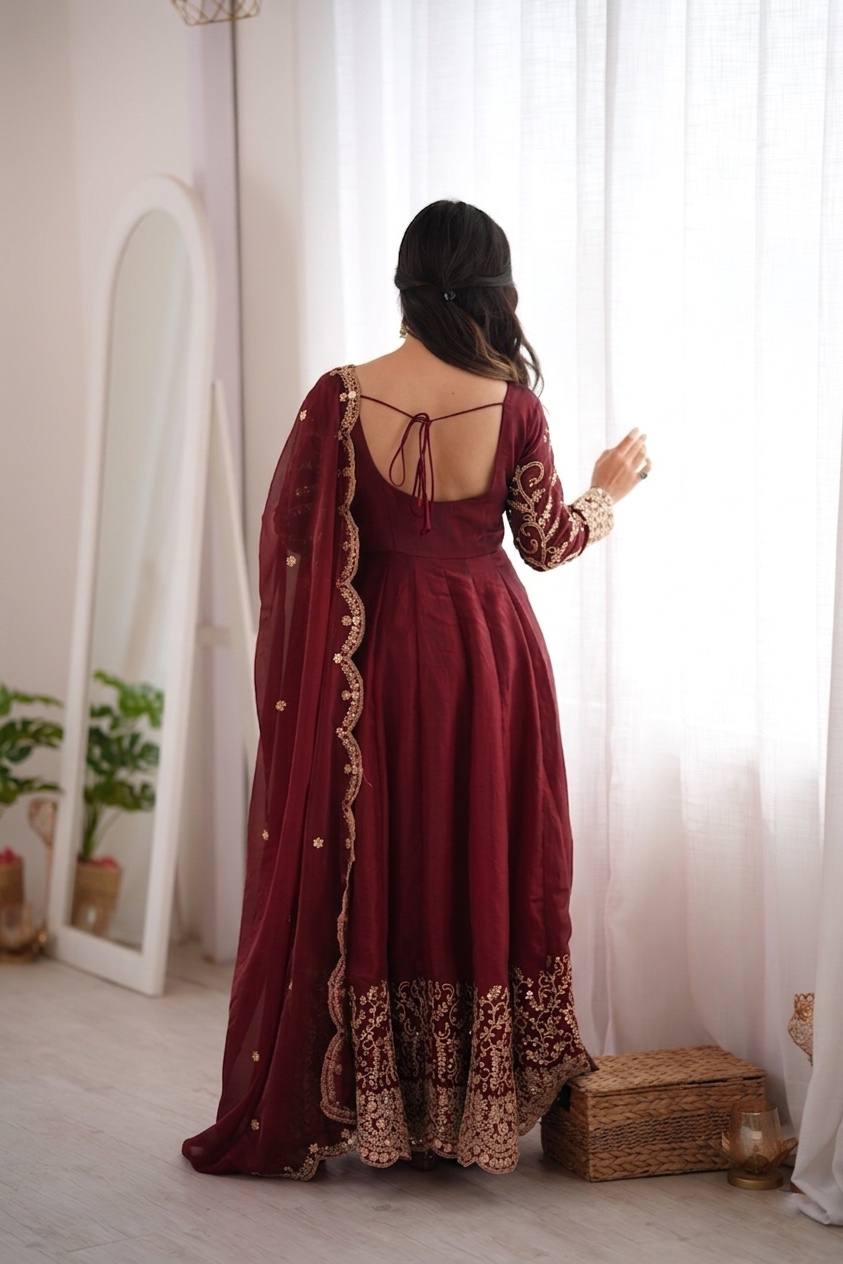 Captivating Moments in a Scarlet Dress