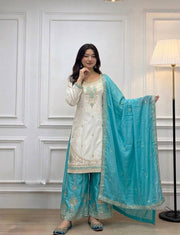 Timeless Elegance Embroidered Suit for You