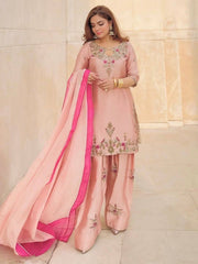 Radiant Pink Embroidery Salwar Suit Collection