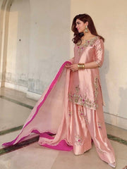 Radiant Pink Embroidery Salwar Suit Collection