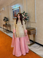 Timeless Pink Embroidered Suit and Dupatta