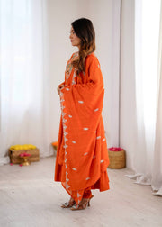 Vibrant Orange Anarkali Embroidery for Every Occasion