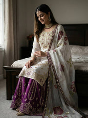 Vibrant Elegance in Traditional Pakistani Attire