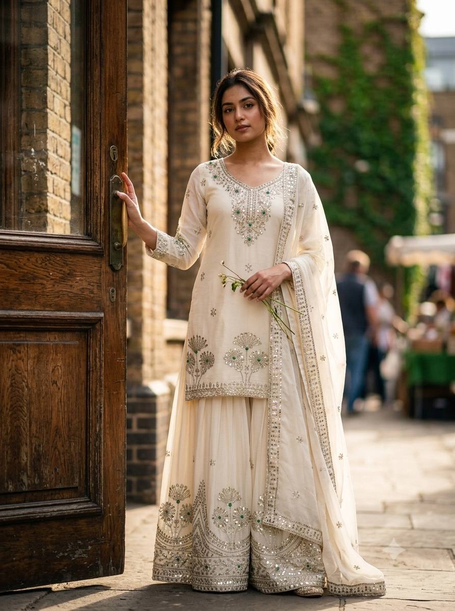 Chic Ivory Ensemble for Modern Women