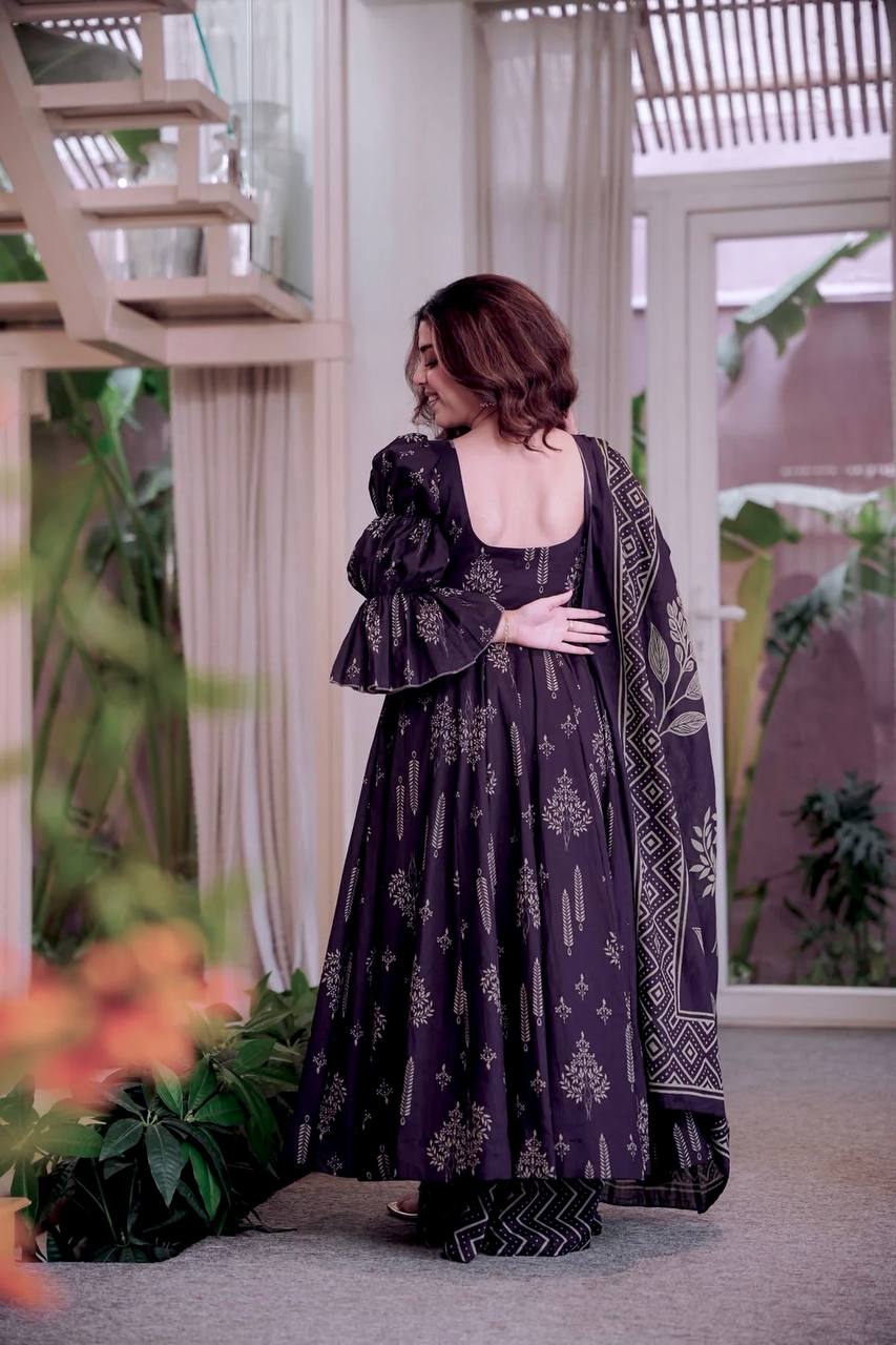 Graceful Beauty Captured in Purple