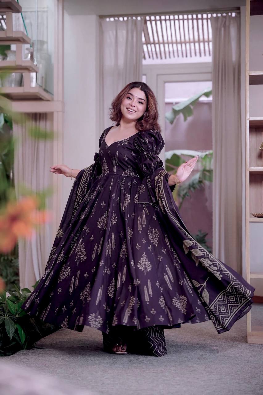 Graceful Beauty Captured in Purple