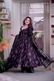 Graceful Beauty Captured in Purple