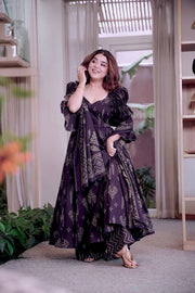 Graceful Beauty Captured in Purple
