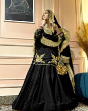 Regal Zari and Stone Embellished Hand work.