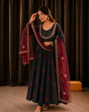 Vibrant Anarkali Fusion of Culture and Elegance