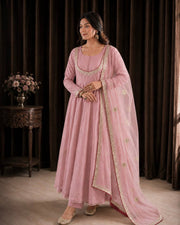 Vibrant Anarkali Fusion of Culture and Elegance