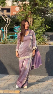 Boldly Beautiful Purple Suit Fashion Statement