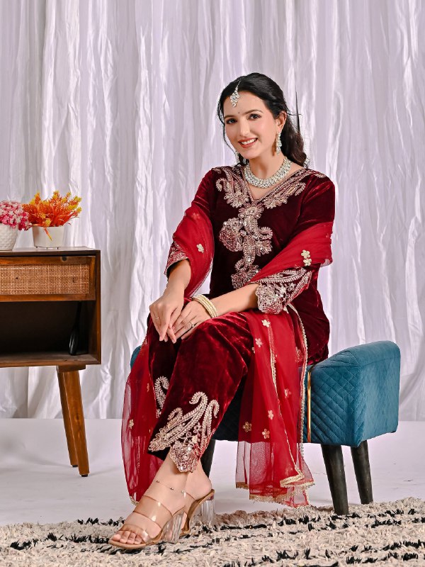 Luxurious Velvet Ensemble for Effortless Style