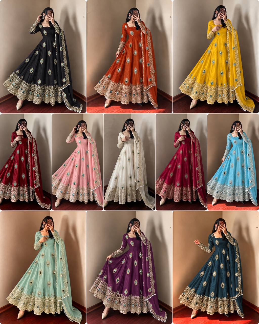 Festive Flair Indian Dresses in Every Hue