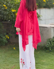Timeless Style Red and White Ensemble