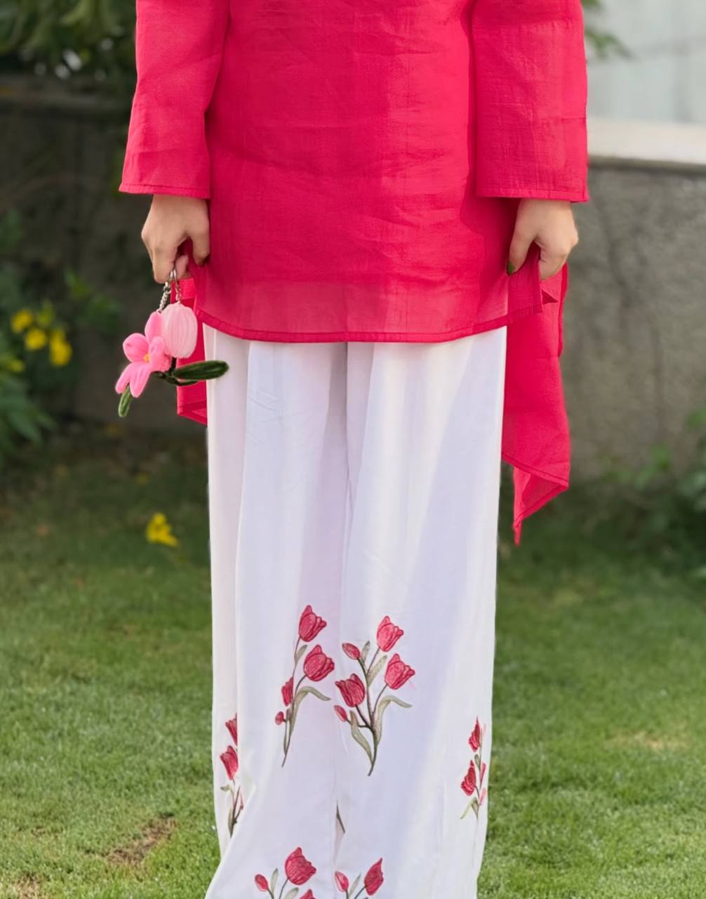Timeless Style Red and White Ensemble