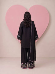 Stylish Affection Black Farshi Salwar Embroidered Suit