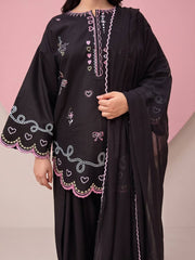 Stylish Affection Black Farshi Salwar Embroidered Suit