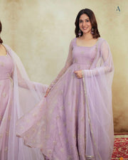 Garden Bloom Pastel Green Anarkali Ensemble