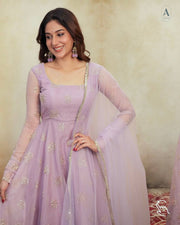 Garden Bloom Pastel Green Anarkali Ensemble