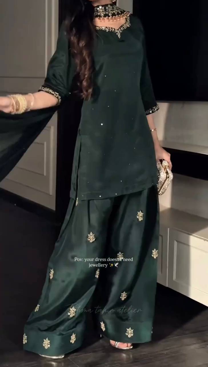 Green Designer Festive Outfit