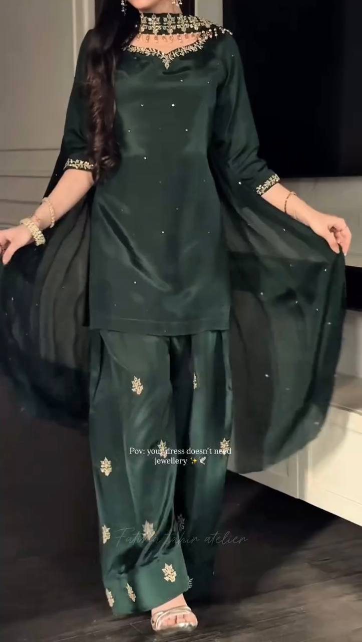 Green Designer Festive Outfit