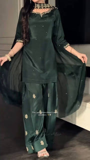 Green Designer Festive Outfit