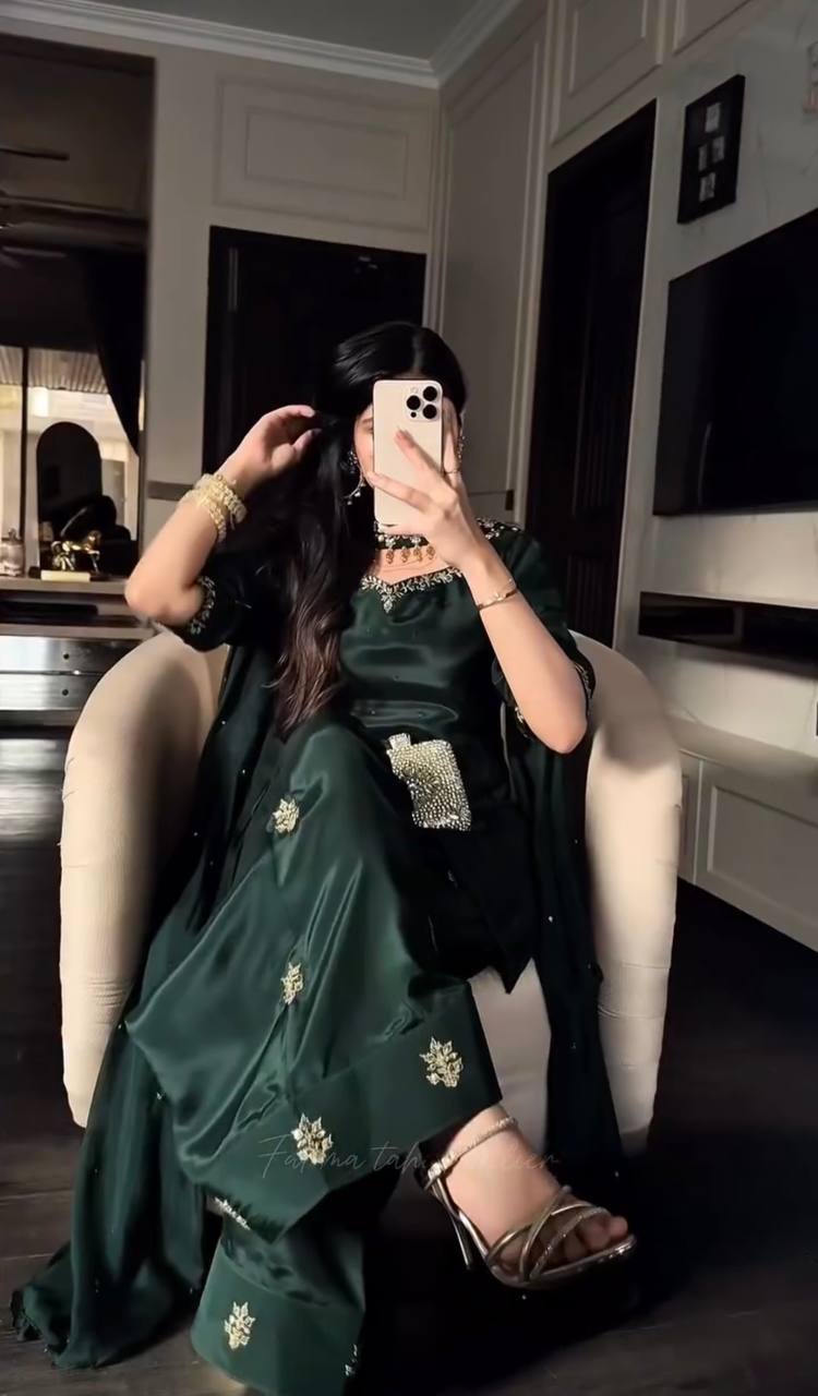 Green Designer Festive Outfit