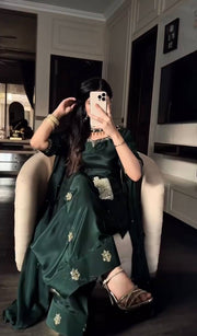 Green Designer Festive Outfit