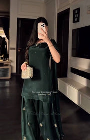 Green Designer Festive Outfit
