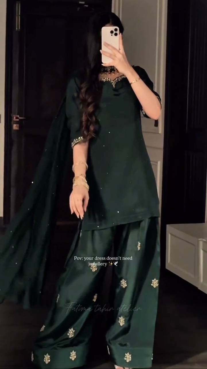 Green Designer Festive Outfit