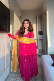 Chic Anarkali Suits for Stylish Celebrations
