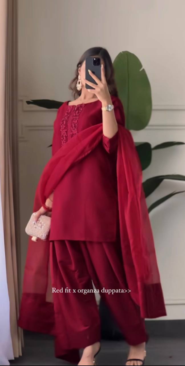 Chic Capture Maroon Elegance
