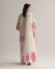 Radiant Charm White and Pink Suit