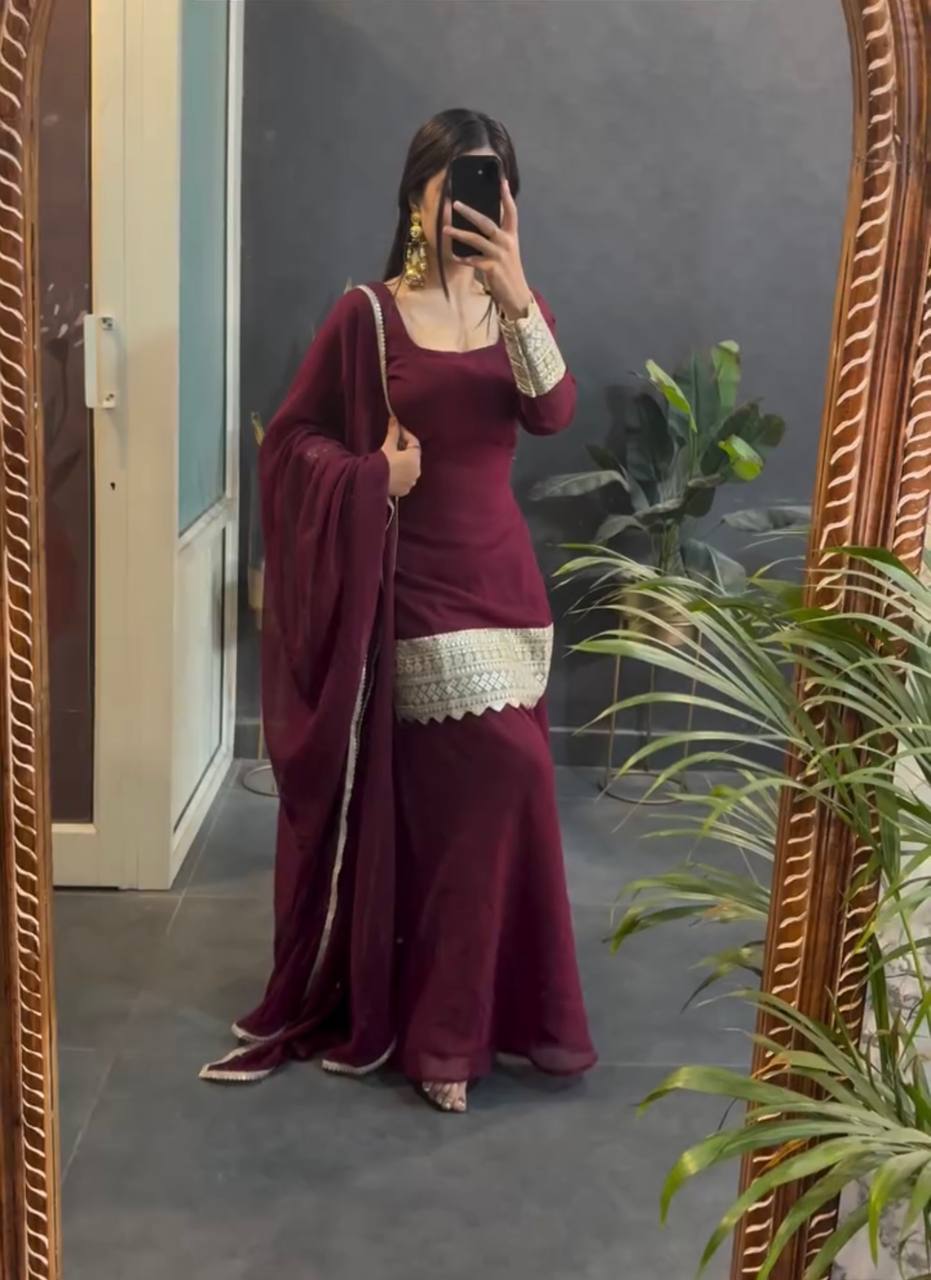 Stunning Burgundy Heavy Work Suit