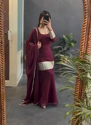 Stunning Burgundy Heavy Work Suit