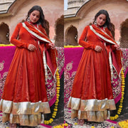 A Floral Dream in Orange Elegance