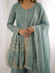 Designer Ethnic Peplum Sharara Outfit
