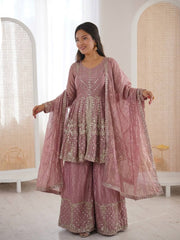Designer Ethnic Peplum Sharara Outfit