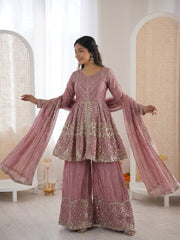 Designer Ethnic Peplum Sharara Outfit