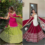 Festive Embroidered Tiered Gota Sharara Set
