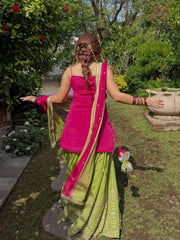 Festive Embroidered Tiered Gota Sharara Set